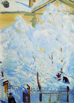 Boris Mikhailovich Kustodiev œuvres - rime dur 1917 Boris Mikhailovich Kustodiev